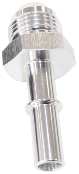 Aeroflow Performance Silver Finish Push-In EFI Fuel Fitting -6AN Push-on to 5/16" Male Hard Tube AF817-01S Autofit