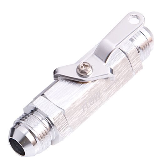 Aeroflow Performance Silver Finish Shut Off Valve -12AN AF1000-12S Autofit