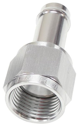 Aeroflow Performance Silver Finish Straight -20AN Female to 1-1/2" (38mm) Male Barb Hose Fitting AF411-20S Autofit