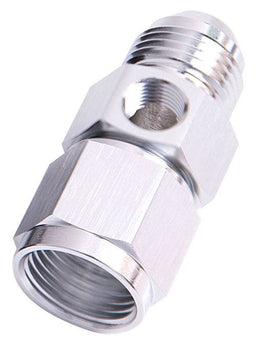 Aeroflow Performance Silver Finish Straight Female to Male with 1/8" Port -10AN AF140-10S Autofit