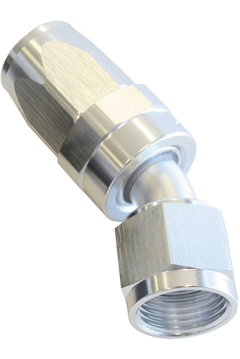 Aeroflow Performance Silver Finish. Suit 100 & 450 Series Hose 100 Series Taper 30° Swivel Hose End -8AN AF117-08S Autofit