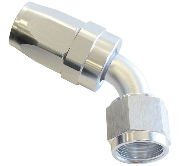 Aeroflow Performance Silver Finish. Suit 100 & 450 Series Hose 100 Series Taper 60° Swivel Hose End -6AN AF118-06S Autofit