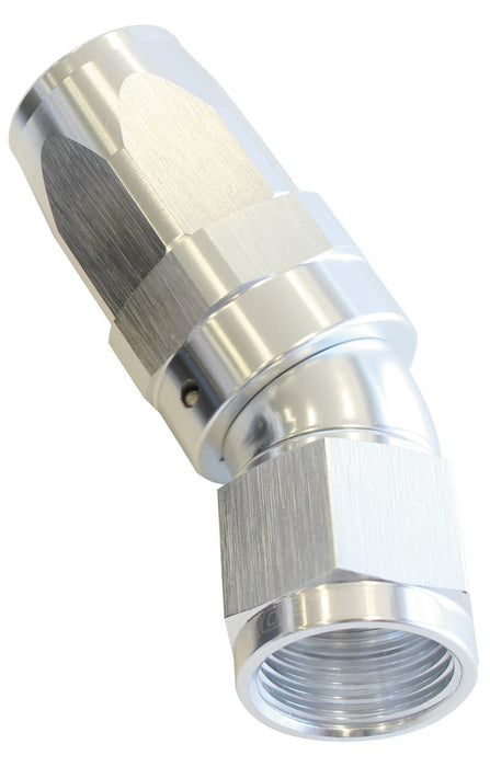 Aeroflow Performance Silver Finish. Suit 100 & 450 Series Hose 150 Series Taper One-Piece Full Flow Swivel 30° Hose End -6AN AF197-06S Autofit