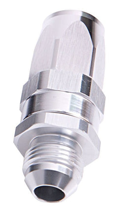 Aeroflow Performance Silver Finish. Suit 100 & 450 Series Hose Male AN Taper Swivel Straight Hose End -6AN to -6AN AF840-06S Autofit
