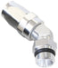Aeroflow Performance Silver Finish. Suit 100 & 450 Series Hose ORB Taper Swivel 45° Hose End -12 ORB to -16AN AF844-16-12S Autofit