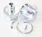Aeroflow Performance Silver Finish. Suit Quadrajet Inlet Feed Carburettor Adapter - Male -6AN to 1" x 20 AF708-06S Autofit