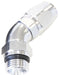 Aeroflow Performance Silver Finish. Suits 100 & 450 Series Hose 45° Male ORB Full Flow Swivel Hose End -10 ORB to -12AN AF544-12-10S Autofit