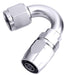 Aeroflow Performance Silver Finish. Suits 100 & 450 Series Hose 500 Series Cutter Swivel 150° Hose End -4AN AF505-04S Autofit