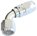 Aeroflow Performance Silver Finish. Suits 100 & 450 Series Hose 500 Series Cutter Swivel 60° Hose End -6AN AF508-06S Autofit