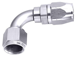 Aeroflow Performance Silver Finish. Suits 100 & 450 Series Hose 500 Series Cutter Swivel 90° Hose End -12AN AF503-12S Autofit