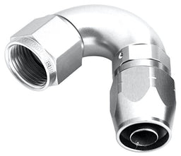 Aeroflow Performance Silver Finish. Suits 100 & 450 Series Hose 550 Series Cutter One-Piece Full Flow Swivel 120° Hose End -10AN AF554-10S Autofit