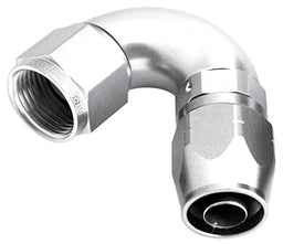 Aeroflow Performance Silver Finish. Suits 100 & 450 Series Hose 550 Series Cutter One-Piece Full Flow Swivel 120° Hose End -6AN AF554-06S Autofit