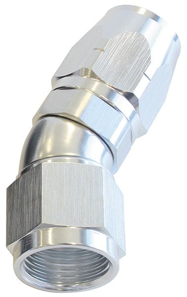 Aeroflow Performance Silver Finish. Suits 100 & 450 Series Hose 550 Series Cutter One-Piece Full Flow Swivel 30° Hose End -12AN AF557-12S Autofit