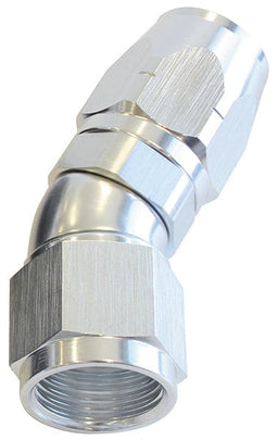 Aeroflow Performance Silver Finish. Suits 100 & 450 Series Hose 550 Series Cutter One-Piece Full Flow Swivel 30° Hose End -6AN AF557-06S Autofit