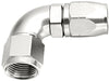 Aeroflow Performance Silver Finish. Suits 100 & 450 Series Hose 550 Series Cutter One-Piece Full Flow Swivel 90° Hose End -8AN AF553-08S Autofit