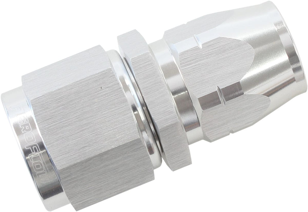 Aeroflow Performance Silver Finish. Suits 100 & 450 Series Hose 550 Series Cutter Style One Piece Straight Stepped Hose End -8AN to -6 Hose AF50 Autofit