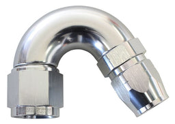 Aeroflow Performance Silver Finish. Suits 100 & 450 Series Hose 550 Series Cutter Style One Piece Swivel 150° Stepped Hose End -16AN to -12 Hose Autofit