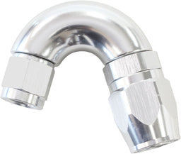 Aeroflow Performance Silver Finish. Suits 100 & 450 Series Hose 550 Series Cutter Style One Piece Swivel 150° Stepped Hose End -6AN to -8 Hose A Autofit