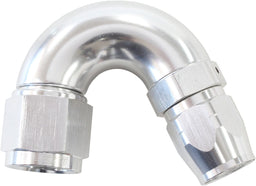 Aeroflow Performance Silver Finish. Suits 100 & 450 Series Hose 550 Series Cutter Style One Piece Swivel 150° Stepped Hose End -8AN to -6 Hose A Autofit