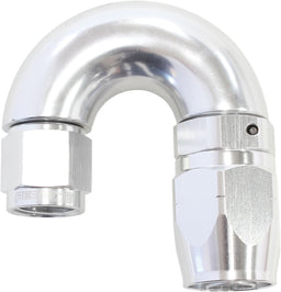 Aeroflow Performance Silver Finish. Suits 100 & 450 Series Hose 550 Series Cutter Style One Piece Swivel 180° Stepped Hose End -6AN to -8 Hose A Autofit
