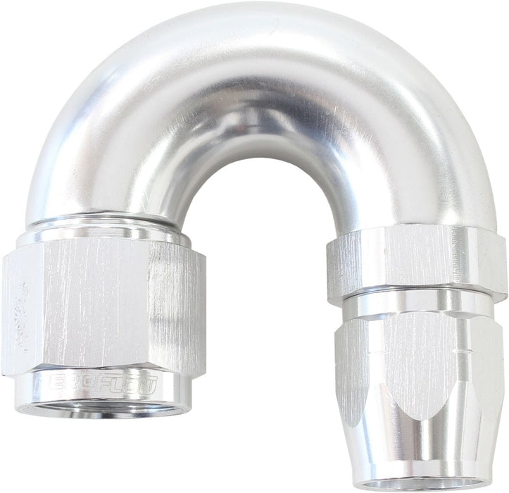 Aeroflow Performance Silver Finish. Suits 100 & 450 Series Hose 550 Series Cutter Style One Piece Swivel 180° Stepped Hose End -8AN to -6 Hose A Autofit