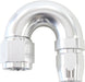 Aeroflow Performance Silver Finish. Suits 100 & 450 Series Hose 550 Series Cutter Style One Piece Swivel 180° Stepped Hose End -8AN to -6 Hose A Autofit