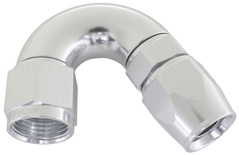 Aeroflow Performance Silver Finish. Suits 200 & 250 Series Hose 570 Series PTFE 150° Hose End -4AN AF575-04DS Autofit