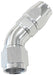 Aeroflow Performance Silver Finish. Suits 200 & 250 Series Hose 570 Series PTFE 45° Hose End -6AN AF572-06DS Autofit