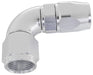 Aeroflow Performance Silver Finish. Suits 200 & 250 Series Hose 570 Series PTFE 90° Hose End -4AN AF573-04DS Autofit
