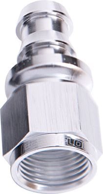 Aeroflow Performance Silver Finish. Suits 400 & 500 Series Hose 400 / 510 Series Full Flow Push Lock Straight Hose End -10AN AF401-10S Autofit