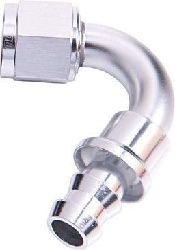 Aeroflow Performance Silver Finish. Suits 400 & 500 Series Hose 400 Series Push Lock 120° Hose End -4AN AF404-04S Autofit