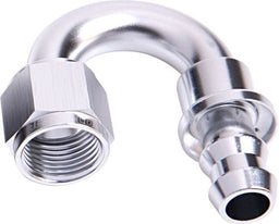 Aeroflow Performance Silver Finish. Suits 400 & 500 Series Hose 400 Series Push Lock 180° Hose End -12AN AF406-12S Autofit