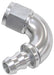 Aeroflow Performance Silver Finish. Suits 400 & 500 Series Hose 510 Series Full Flow Tight Radius Push Lock 120° Hose End -6AN AF514-06S Autofit