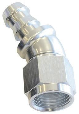 Aeroflow Performance Silver Finish. Suits 400 & 500 Series Hose 510 Series Full Flow Tight Radius Push Lock 30° Hose End -12AN AF517-12S Autofit