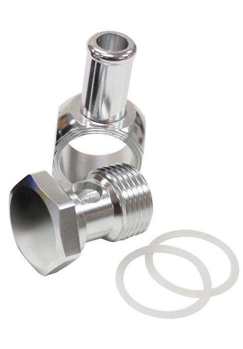Aeroflow Performance Silver Finish. Suits Edelbrock Carburettors Alloy AN Banjo with Bolt 5/8" to 3/8 Barb AF164-06S Autofit