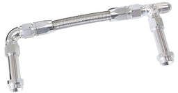 Aeroflow Performance Silver Finish. Suits Holley Dual Fuel Line Carburettor Inlet Rail Kit -8AN (241mm) 4150 AF160-08S Autofit