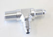 Aeroflow Performance Silver Finish Tee with NPT On Run 1/4" to -4AN AF826-04-04S Autofit