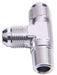 Aeroflow Performance Silver Finish Tee with NPT On Run 1/8" to -4AN AF826-04S Autofit