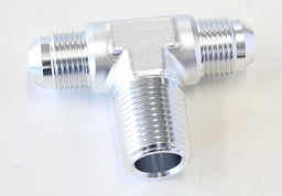 Aeroflow Performance Silver Finish Tee with NPT On Side 1/2" to -8AN AF825-08-08S Autofit