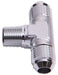 Aeroflow Performance Silver Finish Tee with NPT On Side 1/4" to -6AN AF825-06S Autofit