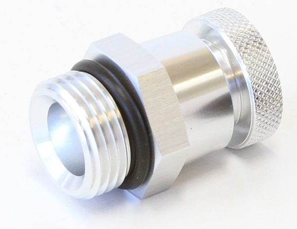 Aeroflow Performance Silver Finish With 1/8" NPT Female Thread For Remote Draining Universal Drain Valve -10 ORB AF615-00S Autofit