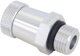Aeroflow Performance Silver Finish With 1/8" NPT Female Thread For Remote Draining Universal Drain Valve -6 ORB AF615-02S Autofit