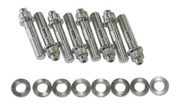 Aeroflow Performance Silver Studs & Nuts Blower Stud Kit 2.50" Total Length AF37-0602 Autofit