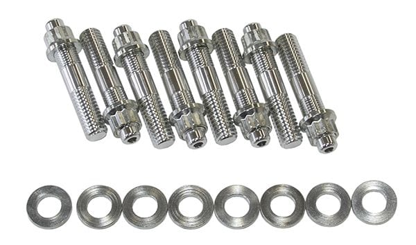 Aeroflow Performance Silver Studs & Nuts Blower Stud Kit 2.50" Total Length AF37-0602 Autofit