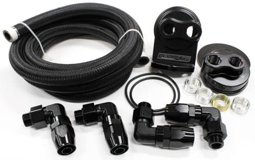 Aeroflow Performance Single Billet Oil Filter Remote Mount Kit AF64-2042 Autofit