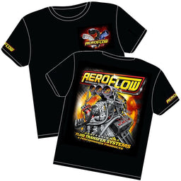 Aeroflow Performance Small Aeroflow 'Nitro Hemi' Black T-Shirt AFNITRO2-S Autofit