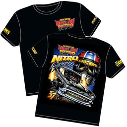 Aeroflow Performance Small Nitro Express' 57 Chev Outlaw Nitro Funny Car T-Shirt RTNE-S Autofit