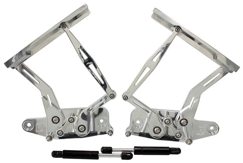 Aeroflow Performance Sold as a Pair Holden HK, HT, HG Billet Bonnet Hinge Kit - Polished Finish AF64-4129 Autofit