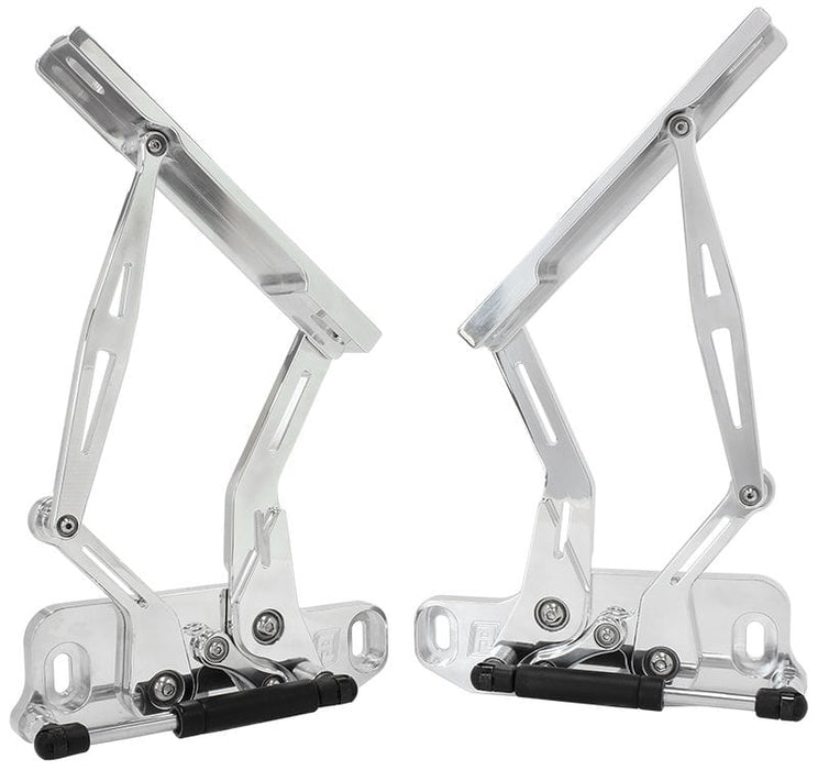 Aeroflow Performance Sold as a Pair Holden Torana and Holden HQ-WB Billet Bonnet Hinge Kit - Polished Finish AF64-41 Autofit