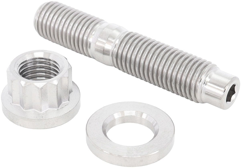 Aeroflow Performance Sold as One Stud, One Flat Washer and One 12 Point Nut M10 x 1.25mm Titanium Stud, Nut and Washer Kit AF55-2003 Autofit